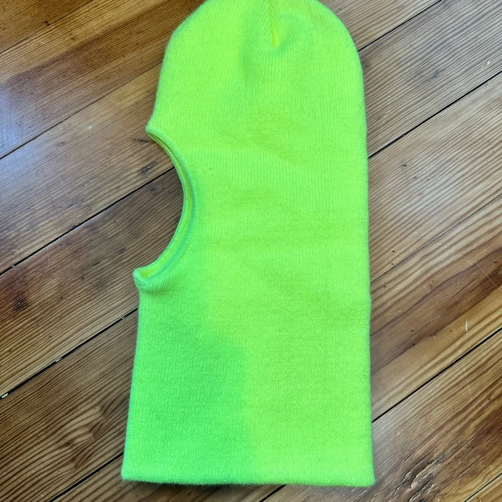 Neon Green Knit Balaclava